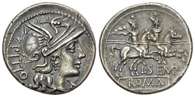 L. Sempronius Pitio AR Denarius, 148 BC