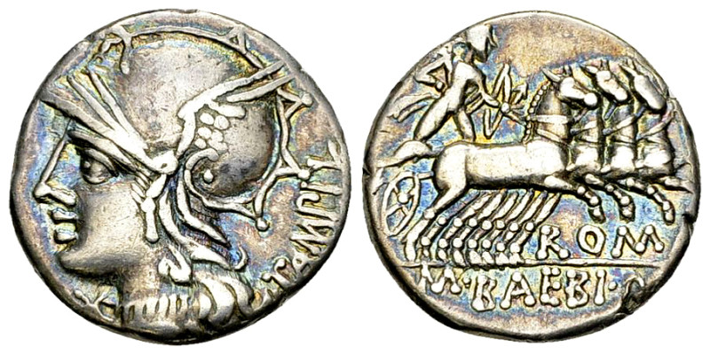 M. Baebius Q. f. Tampilus AR Denarius, 137 BC 

M. Baebius Q. f. Tampilus. AR ...