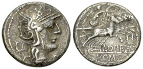 L. Opimius AR Denarius, 131 BC