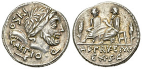 L. Calpurnius Piso Caesoninus and Servilius Caepio AR Denarius, 100 BC