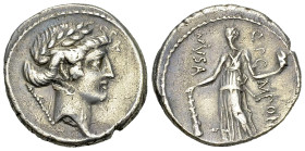 Q. Pomponius Musa AR Denarius, 66 BC