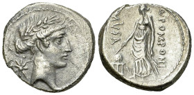 Q. Pomonius Musa AR Denarius, 66 BC