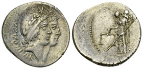 Mn. Cordius Rufus AR Denarius, 46 BC