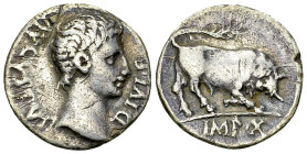 Augustus AR Denarius, Lugdunum