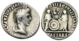 Augustus AR Denarius, Caius and Lucius reverse