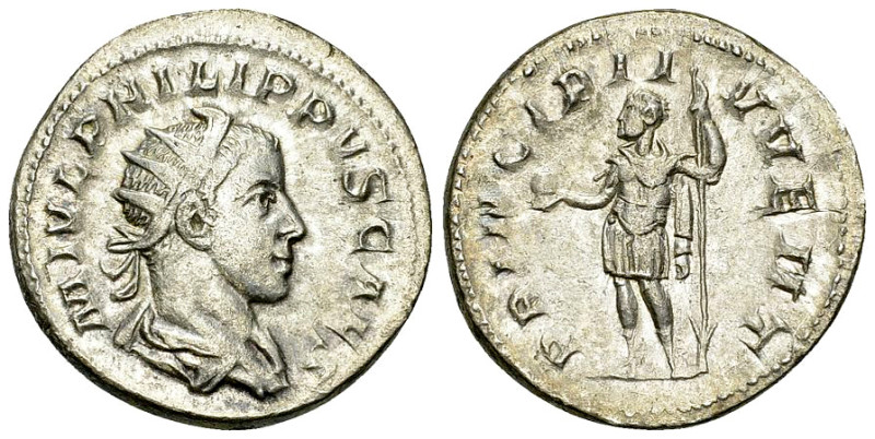 Philippus II Caesar AR Antoninianus, Prince of the youth reverse 

Philippus I...