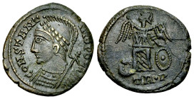Constantinopolis commemorative AE Nummus, Treveri, barbarous imitation