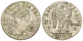France, AR 15 Sols 1791 I, Limoges