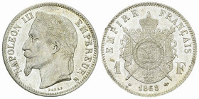 Napoléon III, AR 1 Franc 1868 BB, Strasbourg