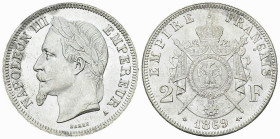 Napoléon III, AR 2 Francs 1869 A, Paris
