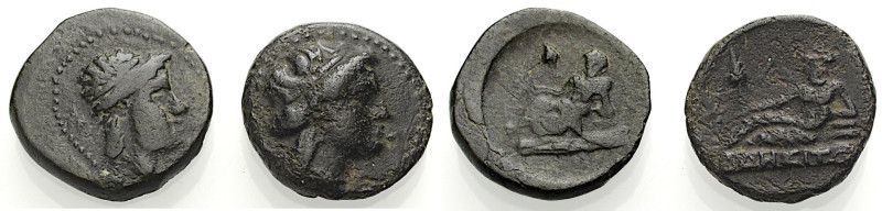 Thrakien. 
Odessos. 
Kleinbronze, 270-280 v. Chr. Jugendl. Kopf (Apollo?) mit ...