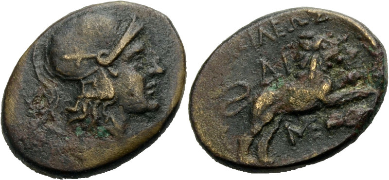 Thrakien. 
Könige von Thrakien. 
Lysimachos, 323-281 v. Chr. Bronze. Athenakop...