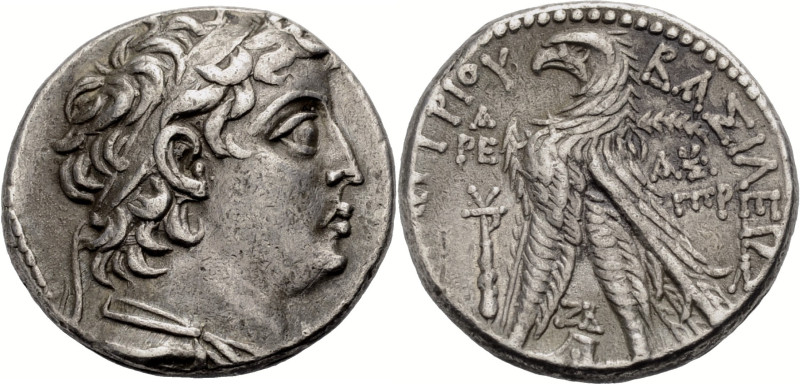 Königreich der Seleukiden. 
Demetrios II. Nikator, 2. Regierung, 129-125 v. Chr...