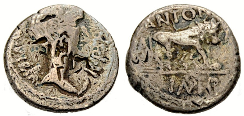 Gallien. 
Lugdunum(Lyon). 
Fulvia, Gattin des Marcus Antonius, 42 v. Chr. Quin...