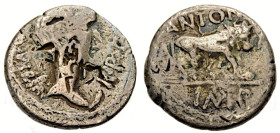 Gallien. 
Lugdunum(Lyon). 
Fulvia, Gattin des Marcus Antonius, 42 v. Chr. Quinar. 42 v. Chr. III.VIR.-R.P.C. Büste der Fulvia als Victoria n.r. Rv. ...