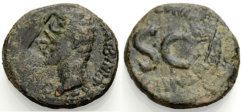Kaiserzeit. 
Augustus, 27 v. Chr. -14 n. Chr. Münzmeister-As. Kopf n.l. Rv. Gro...