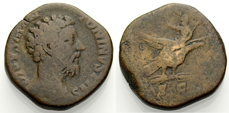 Kaiserzeit. 
Marcus Aurelius, 161-180. Sesterz, postum, ca. 180 unter Commodus....