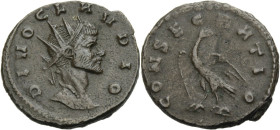 Kaiserzeit. 
Claudius II. Gothicus, 268-270. Antoninian, nach 270 Rom. Gep. Büste mit Strkr. n. r. DIVO CLAVDIO Rv. CONSACRATIO Adler n.l., Kopf n.r....