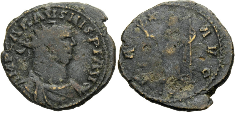 Kaiserzeit. 
Carausius, 287-293. Antoninian, Camulodunum, Drap. und gep. Büste ...