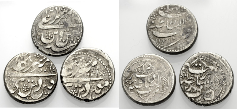 Afghanistan. 
BARAKZAI DYNASTIE 1823-1973. SHER 'ALI KHAN, 1863-1866. AR 1/2 Ru...