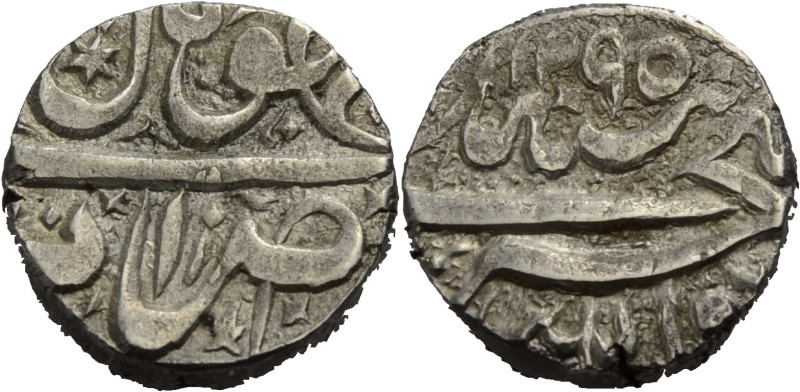 Indien. 
Bhopal. 
ANONYM ca. 1810-1888. AR Rupee, Jahr 12 von Shah Jahan Begum...