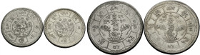 Tibet. 
TIBETAN AUTHORITY ca. 1906-1953. 10 Srang (1948) Löwe (Sengi) in Gebirgslandschaft, darüber 2 Sterne. Rv. Legende; zwei Mäuse. KM Y# 29. - Ei...