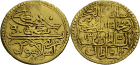 Türkei. 
SELIM III, 1203-1222 H./1789-1807 A.D. AV Zeri Mahbub, gold, 1214 AH / 1799/1800. Toughra über Legende. Rv. Legende. 2,28 g. KM&nbsp;#523. G...