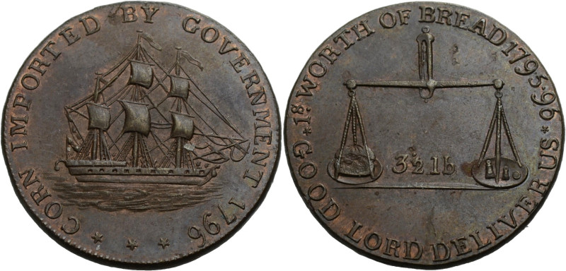 Grossbritannien/-Token 18. Jh., England. 
Gloucestershire. 
BADMINTON. Halfpen...
