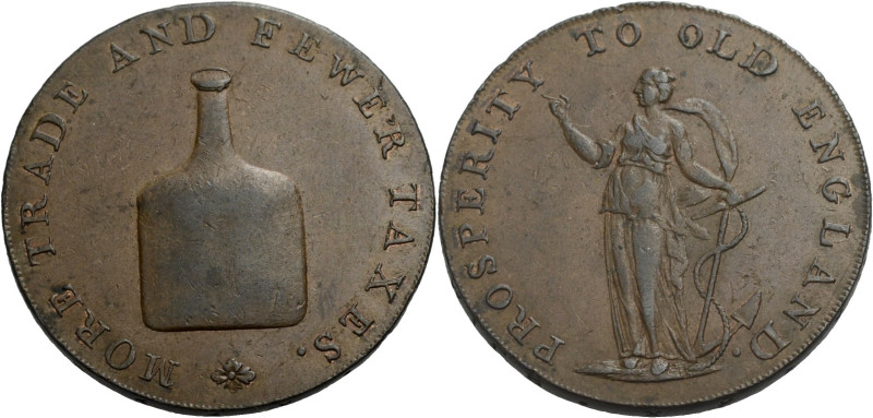 Grossbritannien/-Token 18. Jh., England. 
Norfolk. 
Norwich. Halfpenny, undate...
