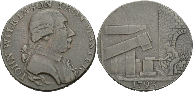 Grossbritannien/-Token 18. Jh., England. 
Warwickshire. 
Wilkinson. Halfpenny ...