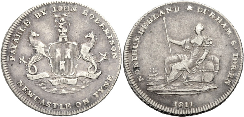 Grossbritannien/-Token 19. Jh. England. 
Northumberland. 
NEWCASTLE UPON TYNE....
