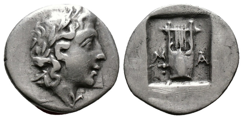 Hemidrachm AR
Lycian League, Masicytes, c. 44-18 BC, Laureted head of Apollo ri...