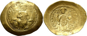 Histanemon AV
Constantine X Ducas (1059-1067), Constantinopolis. +IhS XIS RЄX RЄςNANTҺIm Christ, nimbate, seated facing on square-backed throne, wear...
