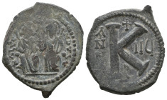 1/2 Follis Æ 
Justin with Sophia (565-578)
27 mm, 7,70 g