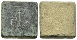 Byzantine weight, six nomisma, 24 mm, 27 g