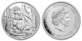 1 OZ AR
Niue, Komodo Dragon vs Tiger 2022
31,10 g
