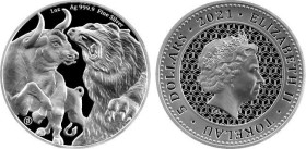 1 OZ AR
Tokelau, Bär und Bulle, 2021
31,10 g