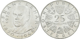 25 Schilling AR
Austria, Franz Lehar, 1970 Silver 800/1000
30 mm, 13 g