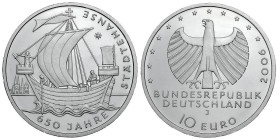 10 Euro AR
650 Jahre Städtehanse
32 mm, 16,5 g