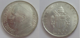 500 Lire AR
Vatican, John Paul II, 1980, Silver 835/1000
31 mm
