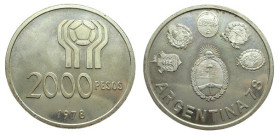 2000 Pesos AR
Argentina, 1978