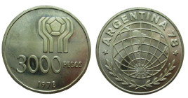 3000 Pesos AR
Argentina, 1978