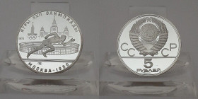 5 Rubel AR
CCCP, Olympic Games, Moscow 1980, Silver 900/1000