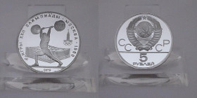 5 Rubel AR
CCCP, Olympic Games, Moscow 1980, Silver 900/1000