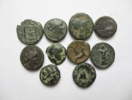 Lot of 10 Greek Coins