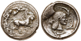 Sicily, Syracuse. Gelon I, 485-478 BC. Silver Tetradrachm (17.01 g.)