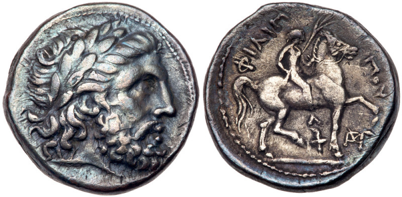 Macedonian Kingdom. Philip II. Silver Tetradrachm (13.91 g), 359-336 BC. Amphipo...