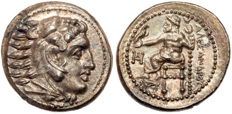 Macedonian Kingdom. Alexander III 'the Great'. Silver Drachm (4.32 g), 336-323 B...