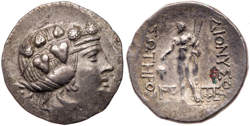 Thrace, Maroneia. Silver Tetradrachm (15.58 g), ca. 189/8-49/5 BC. Wreathed head...