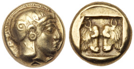 Lesbos, Mytilene. Electrum Hekte (2.51 g), ca. 478-455 BC